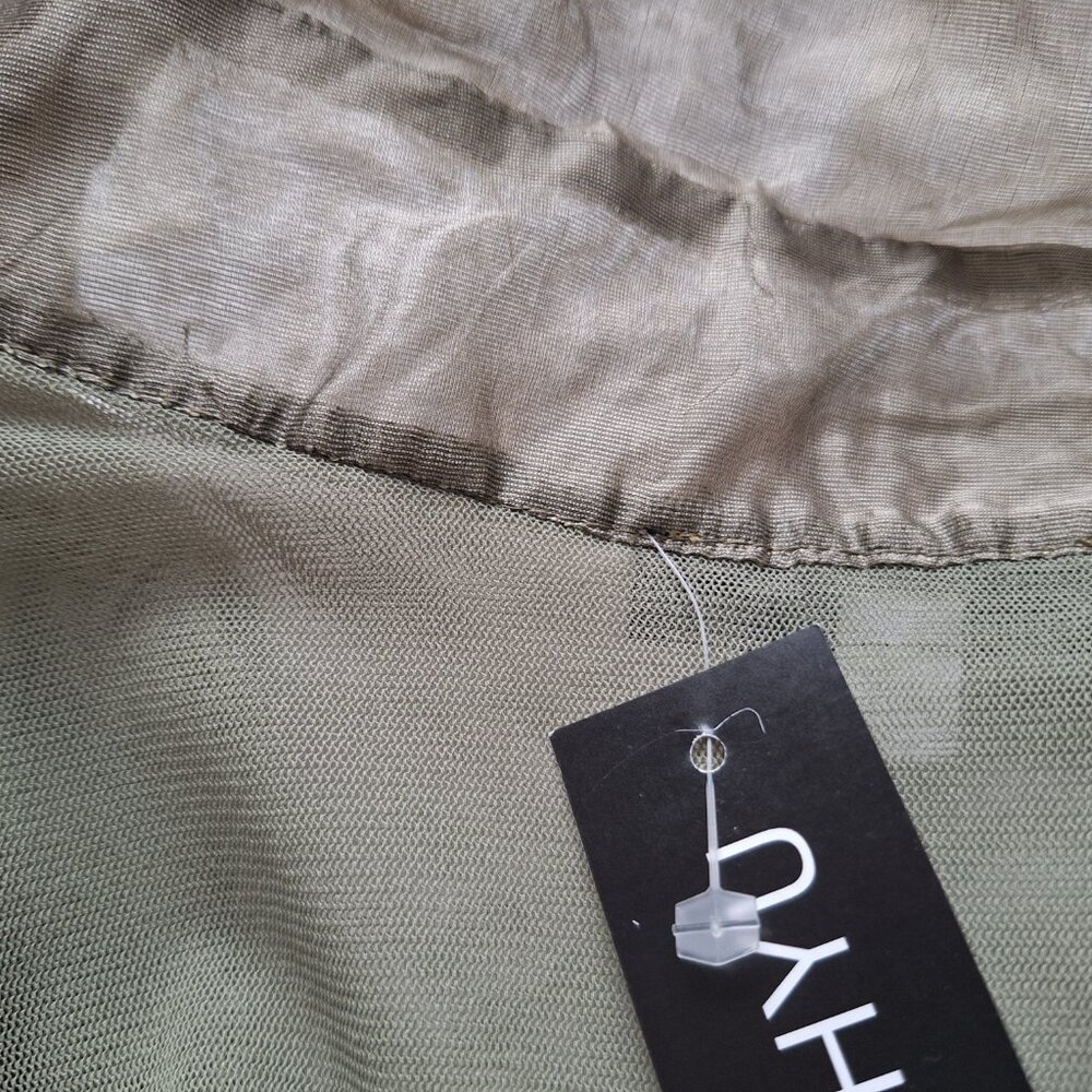 Made In Italy Brand New Vintage Vivian Shyu Organza Sequence Placket top - Picture 8 of 14